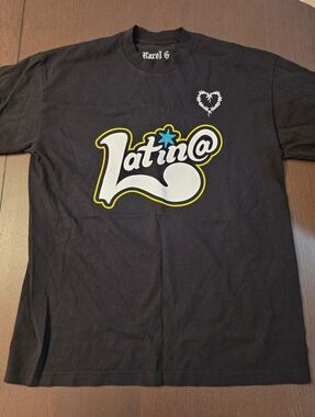 Karol G Latin@ 13 T-Shirt Men's Black Size Large Graphic Print Cotton Tee New